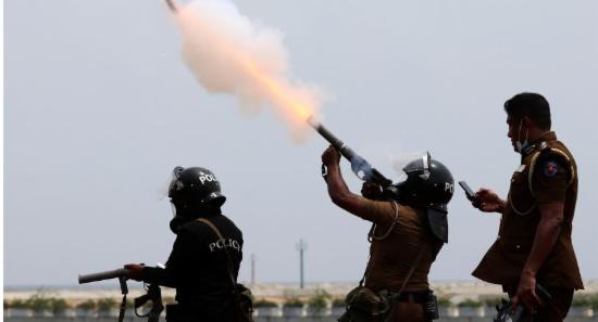 Sri Lanka using expired tear gas on protests?